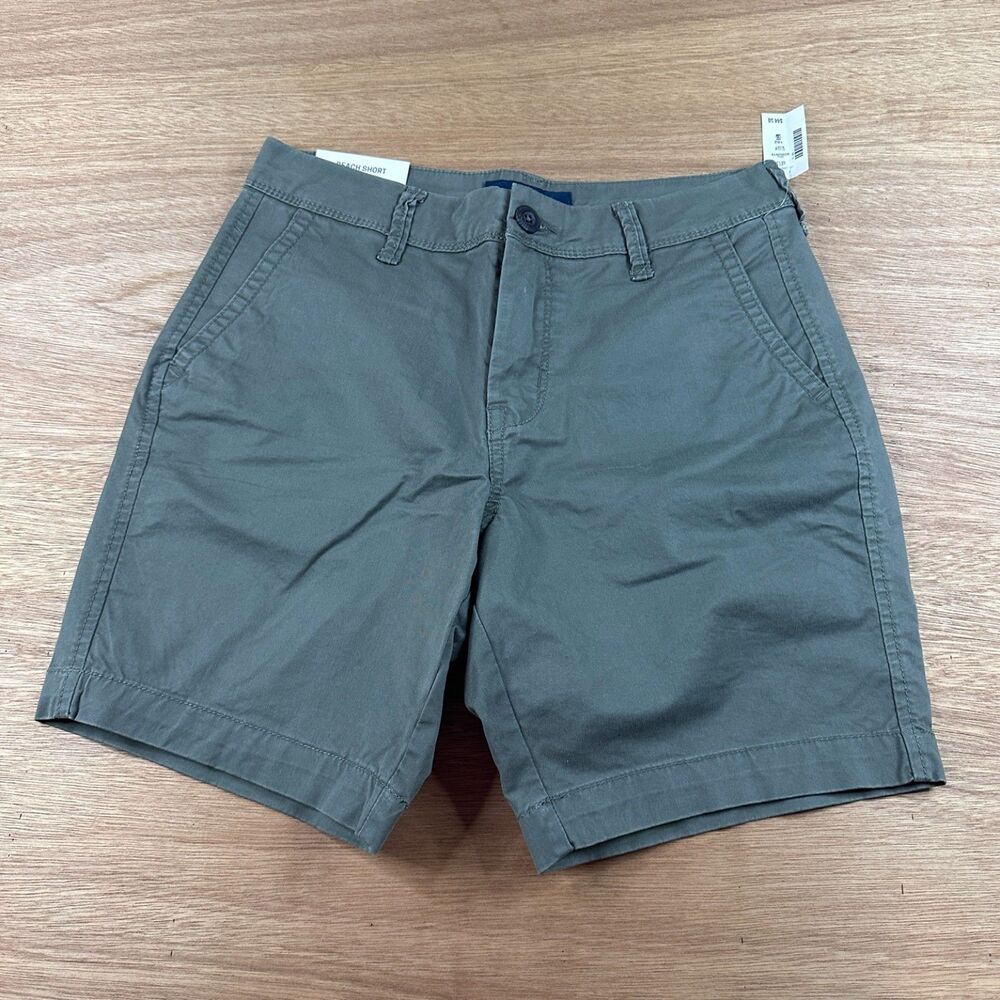 NWT Aeropostale Beach Shorts Womens 27 Olive Green Chino Casual Stretch